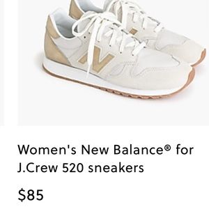 New balance suede sneakers with gold 7.5 women’s